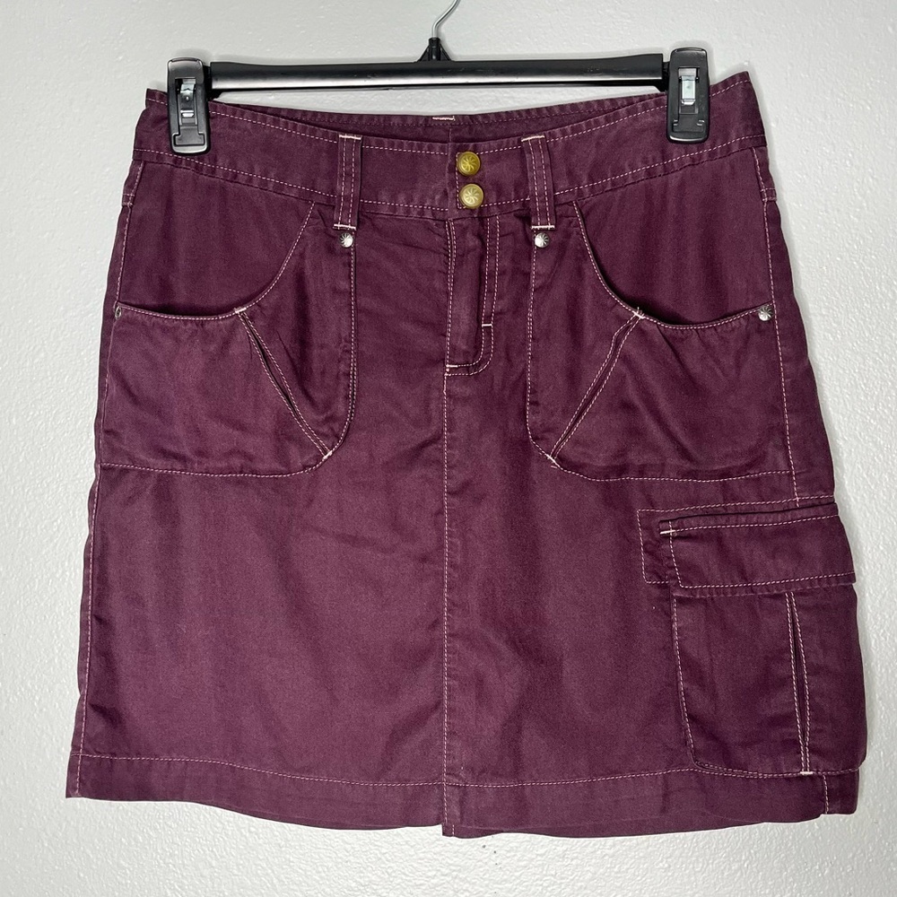 Athleta Purple/Plum Women's Cargo Style Mini Skirt 90's Size 6